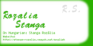 rozalia stanga business card